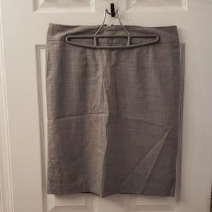 Gray pinstripe skirt